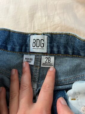 BDG Light Blue High-Rise Baggy Kids Jeans